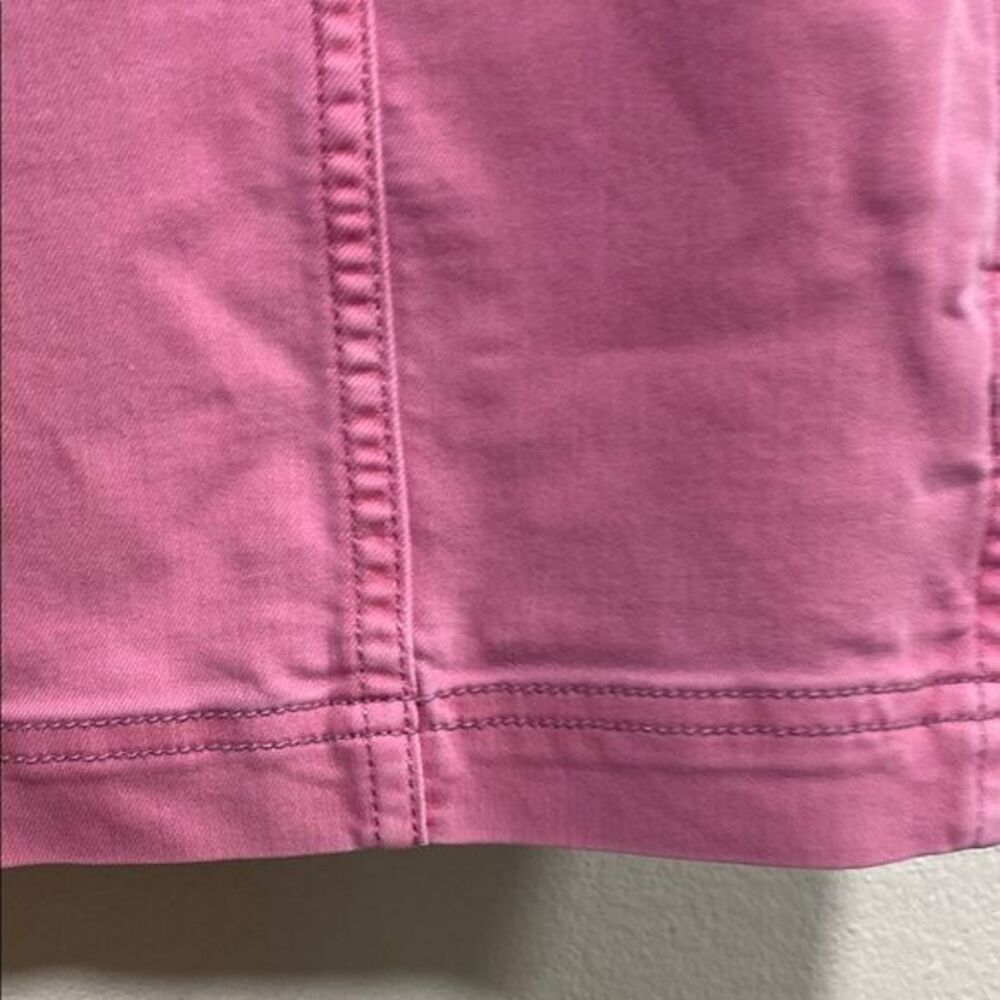 Free People Pink Seamed Mini Skirt‎ Size 4 Cotton Blend Bodycon - Picture 7 of 10